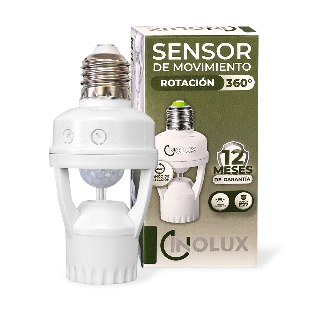 PORTALAMPARA E27 CON SENSOR - INOLUX