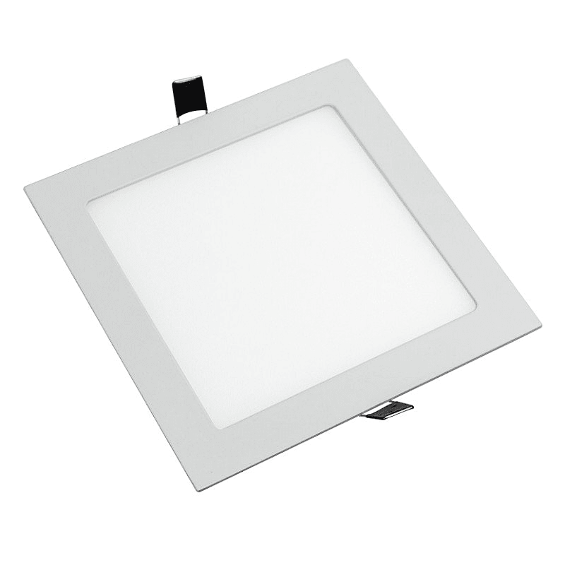 PANEL LED EMBUTIR 6W CUADRADO  LUZ DIA  MARCO BLANCO - PRACTILED