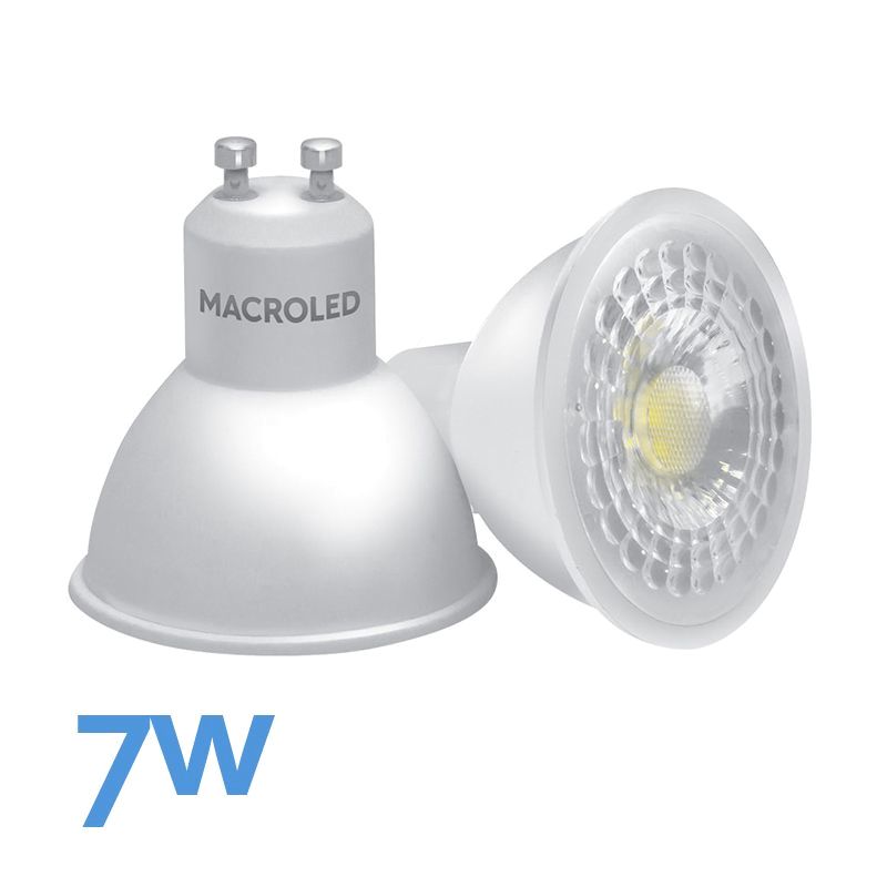 DICROICA LED 7W GU10 6000K LUZ DIA  - MACROLED