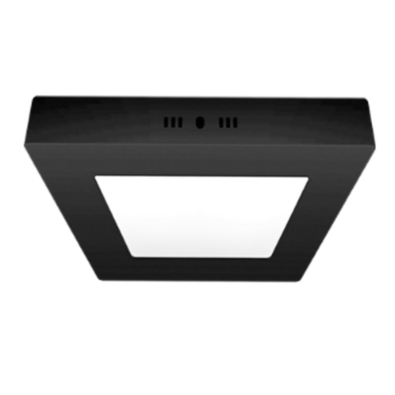  PLAFON LED APLICAR CUADRADO 6W  LUZ DIA MARCO NEGRO - MACROLED