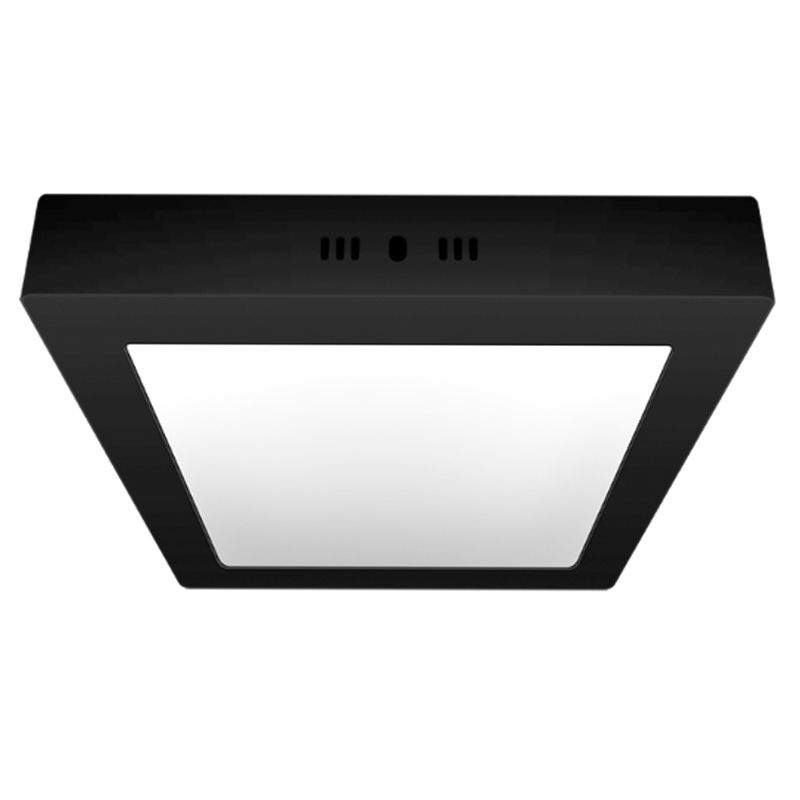  PLAFON LED APLICAR CUADRADO 18W  LUZ DIA MARCO NEGRO - MACROLED