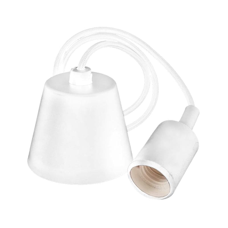 COLGANTE SILICONA E27 1.2MTS KOMMI BLANCO  - LEUK