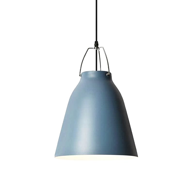 LAMPARA COLGANTE PYRENA AZUL BRILLANTE 380X260 MM  - LEUK