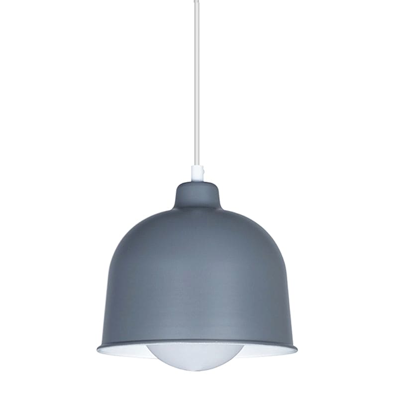 COLGANTE ALUMINIO FYLLO Ø21 CM COLOR GRIS E27  - LEUK