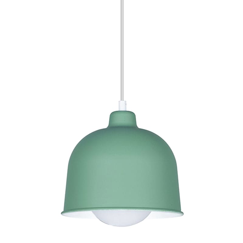 COLGANTE ALUMINIO FYLLO Ø21 CM COLOR VERDE E27  - LEUK