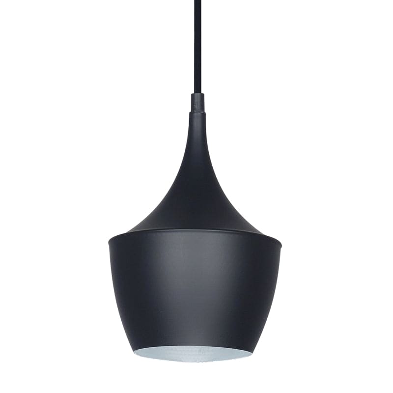 LAMPARA COLGANTE LAMPA NEGRO MATE ALUMINIO Ø16CM  - LEUK