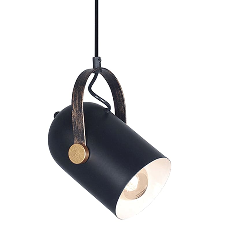 LAMPARA COLGANTE OTHONI NEGRO MATE ALUMINIO Ø12CM  - LEUK