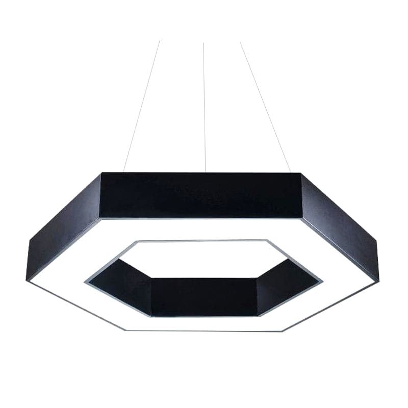 COLGANTE METAL LED INTEGRADO KIRIE 40 CM 30W COLOR NEGRO LUZ CALIDA (3000K) - LEUK