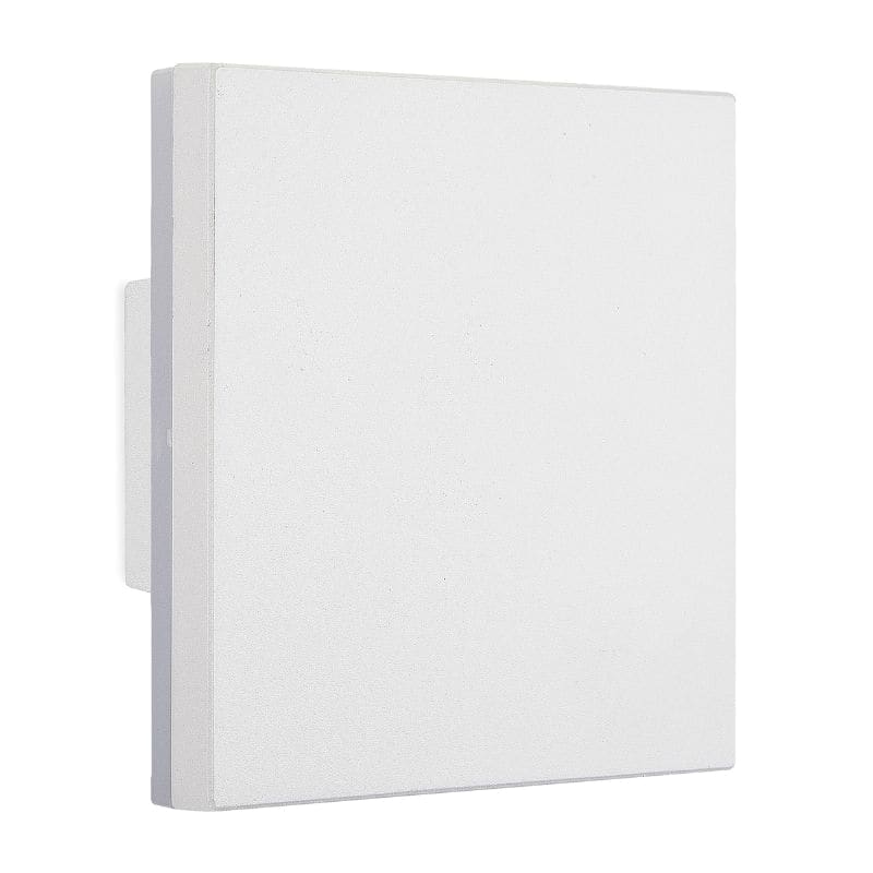 APLIQUE PARED TETRA APTO EXTERIOR LED INTEGRADO 15CX15CM 12W LUZ CALIDA (3000K) COLOR BLANCO  - LEUK