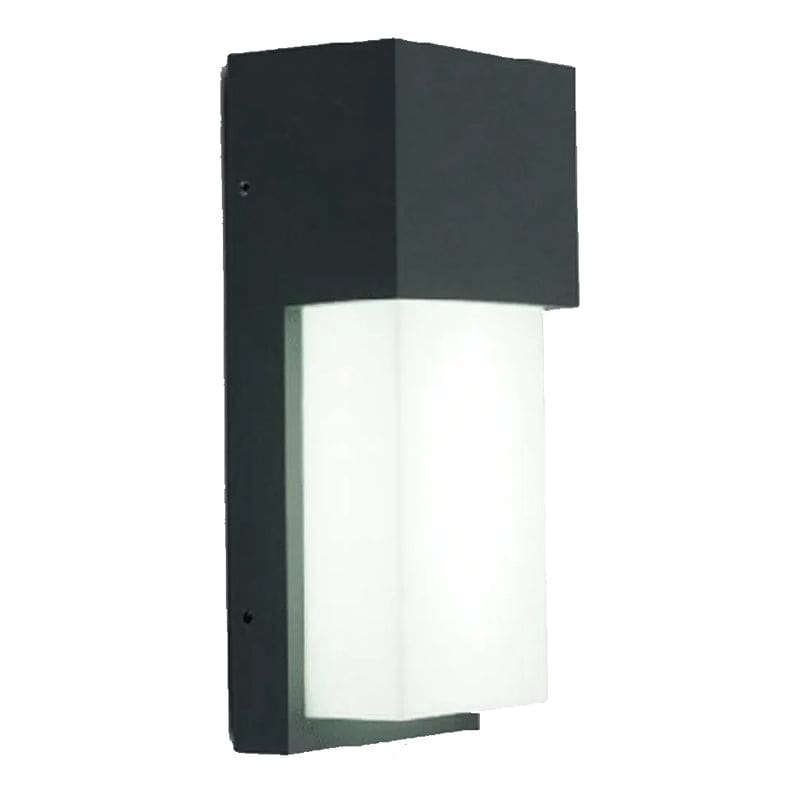 APLIQUE PARED TOICHO APTO EXTERIOR LED INTEGRADO 16X20 CM 9W LUZ CALIDA (3000K) COLOR NEGRO  - LEUK