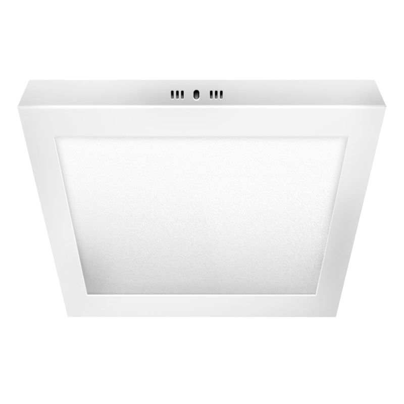 PLAFON LED APLICAR 18W CUADRADO LUZ DIA MARCO BLANCO - 180 ILUMINACION