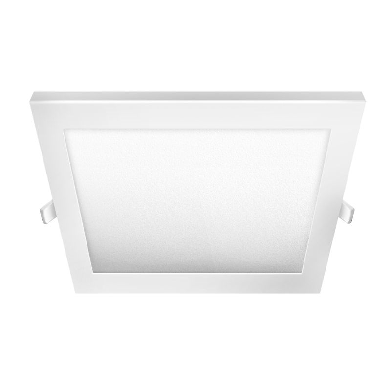 PANEL LED EMBUTIR 24W CUADRADO LUZ CALIDA MARCO BLANCO - 180 ILUMINACION