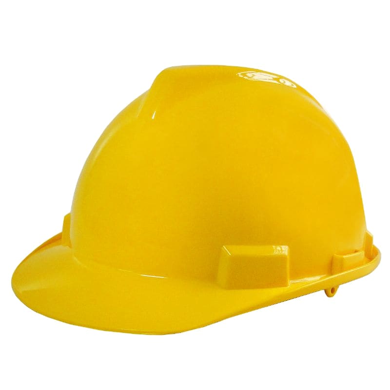 CASCO AMARILLO PLASTICO SPC-221 + ARNES STANDAR  - STEEL PRO