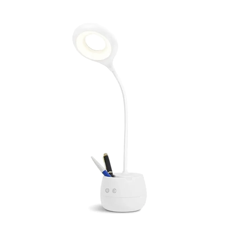 LAMPARA VELADOR LED ESCRITORIO AUTONOMA 5W DIMERIZABLE LUZ NEUTRA BLANCO - TBCIN