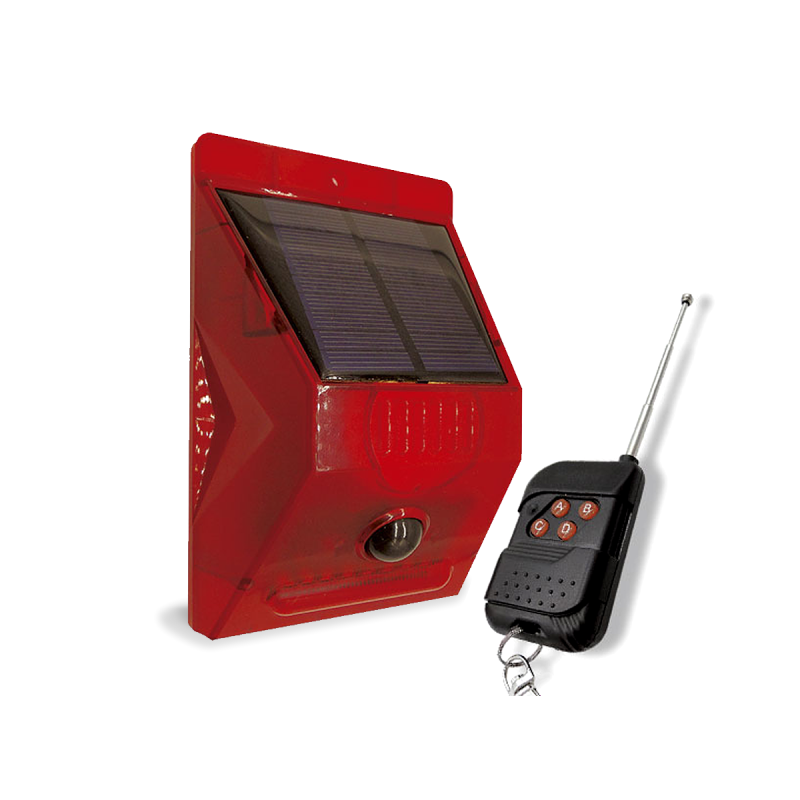 ALARMA AUTONOMA SOLAR CON CONTROL REMOTO ROJO - TBCIN