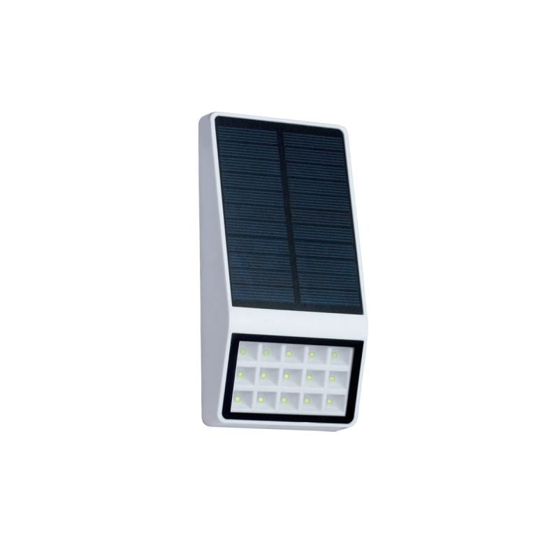 LUMINARIA LED SOLAR AUTONOMA KASIUS C/SENSOR MOV. 2W 5000K NEGRO - ARTELUM