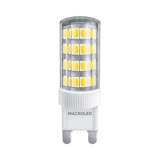 LAMPARA LED BIPIN LED G9 4,5W LUZ FRIA 6000K -MACROLED