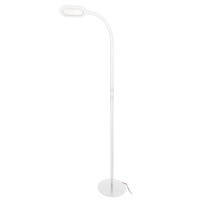 LAMPARA LED DE PIE BRAZO FLEXIBLE DIMERIZABLE 10W TOUCH BLANCO - TBCIN