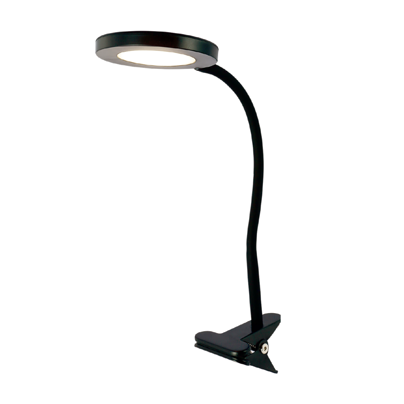 LAMPARA VELADOR LED ESCRITORIO 10W LUZ CALIDA NEGRO - TBCIN