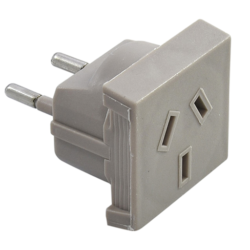 [KL44930] ADAPTADOR 2 PATAS REDONDOS A 3 PATAS CHATAS - KALOP