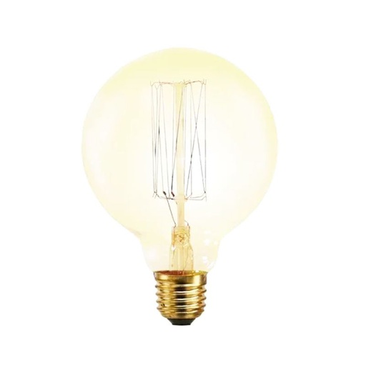 [LAM8613] LAMPARA ANTIQUE FILAMENTO CARBONO E27 GLOBO G95 24W AMBAR LUZ CALIDA - ALIC