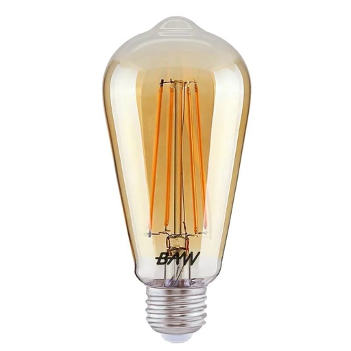 [ST64L7C] LAMPARA DE FILAMENTO LED EDISON 7W LUZ CALIDA  - BAW