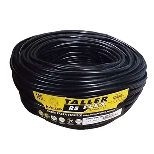 [KL22320] CABLE T. TALLER 2 X 1.00MM NG (100MTS)  - KALOP