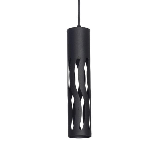 [C-1802NT] COLGANTE TUBO II 1 LUZ GU10 NEGRO - FERROLUX