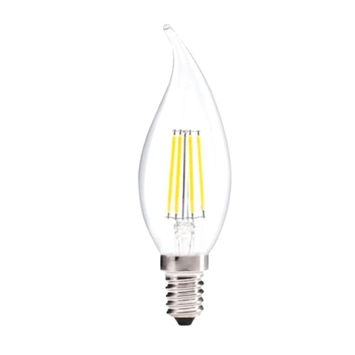 [LGP/LFA-35CC] LAMP. FILAMENTO LED DIMERIZ. VELA VIENTO 4W E14 CALIDA VIDRIO CLARO  - LGP TECHNOLOGY