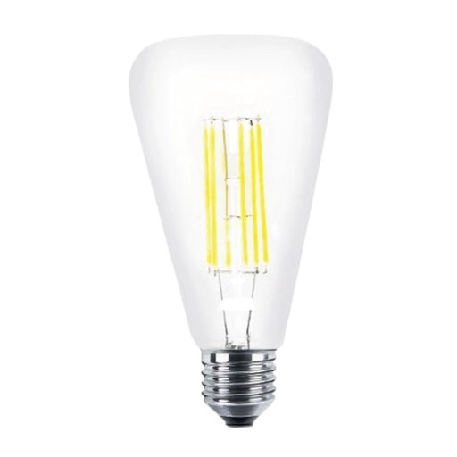 [LGP/LFA-BO90C-8W] LAMP. FILAMENTO LED DIMERIZ. BOTELLA 8W CALIDA VIDRIO CLARO  - LGP TECHNOLOGY