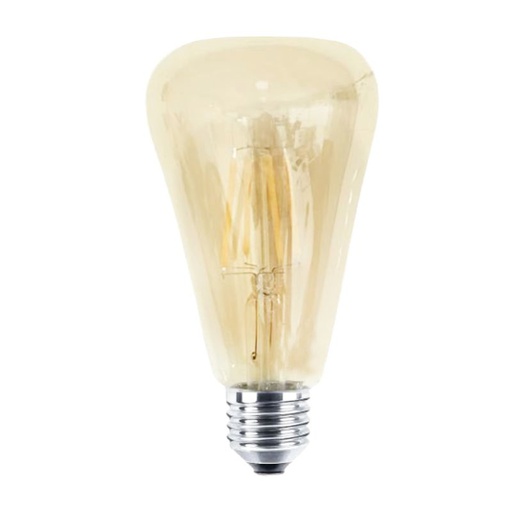 [LGP/LFA-BO90G-8W] LAMP. FILAMENTO LED DIMERIZ. BOTELLA 8W CALIDA VIDRIO DORADO  - LGP TECHNOLOGY