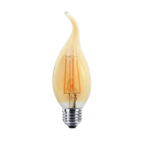 [LGP/LFA-C35AG] LAMP. FILAMENTO LED VELA VIENTO 4W E27 CALIDA VIDRIO DORADO  - LGP TECHNOLOGY