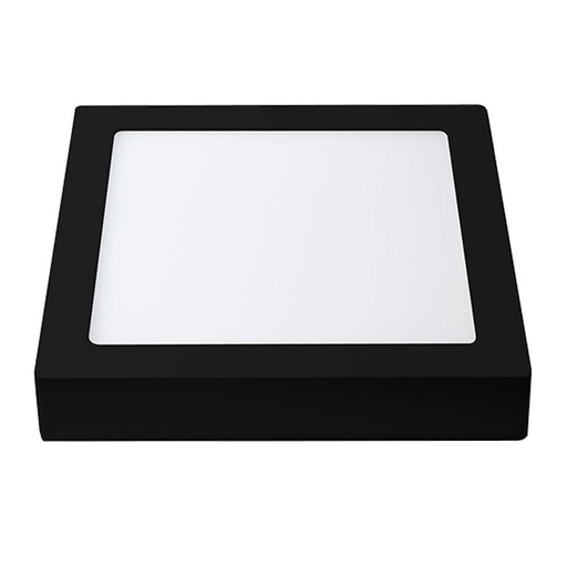 [LGP/SDSSB-12W-400] PLAFON LED APLICAR 12W CUADRADO  LUZ NEUTRA MARCO NEGRO - LGP TECHNOLOGY