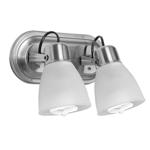 [SO-210P] SPOT PARED 2 LUCES OVALADO DALI PLATIL  - FERROLUX