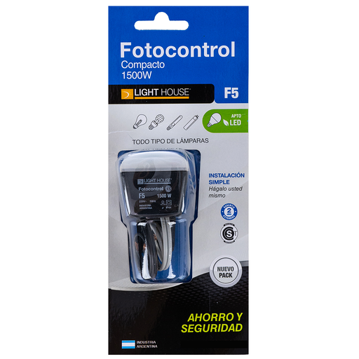 [AY/F5SELF] FOTOCONTROL FIJO FACIL INSTALACION 1500W (4 CABLES) - STAND BY