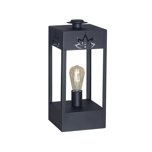 [SJ/FE5601-02] LAMPARA DE PIE FANAL  1 LUZ E27 H43,5CM NEGRO - SAN JUSTO