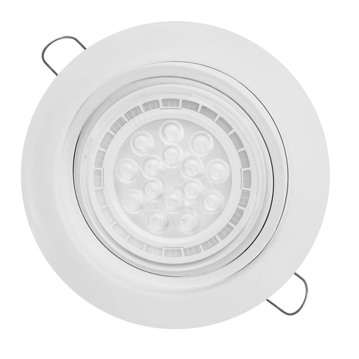 [SP-AR111/BL] SPOT EMBUTIR Ø16CM PVC P/AR111 LED S/ZOCALO BLANCO -ECOSPOTS