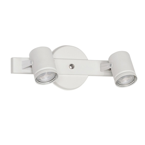 [S-2900B/T] SPOT PARED O TECHO GRANADA BLANCO 2 GU10 29CM LARGO - FERROLUX