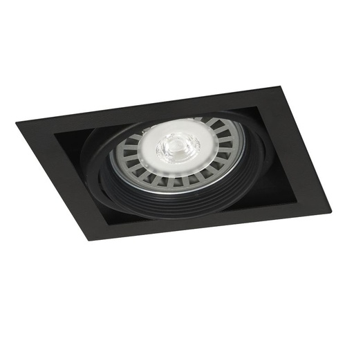 [STX/02401] PANEL CARDANICO DE EMBUTIR 1 LUZ AR111 NEGRO - STARBOX