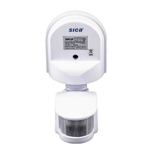 [374016] PIR SENSOR MOVIMIENTO PARED BLANCO  - SICA