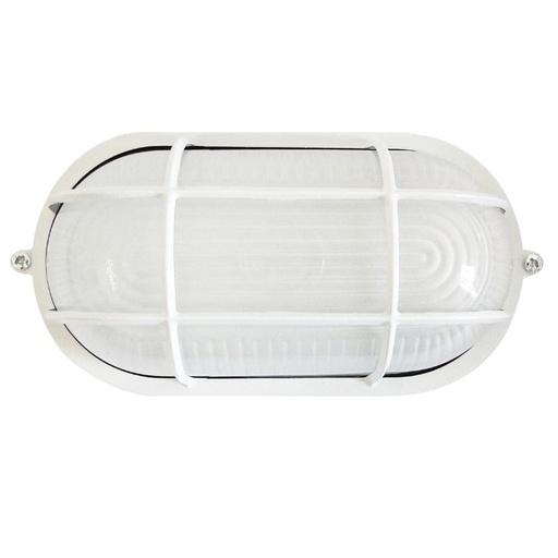 [630100] TORTUGA OVAL DE ALUMINIO 1 X E27 IP54 SICA BLANCA - SICA