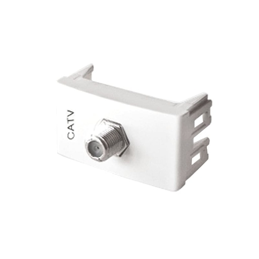 [KL40291] MODULO TOMA TV PIN FINO FINAL BLANCO - KALOP