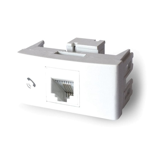 [KL40321] MODULO TOMA RJ11 TELEFONICO BLANCO - KALOP