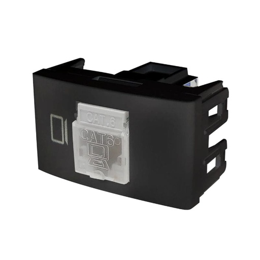 [KS40340] MODULO TOMA RJ45 CATEGORIA 6 NEGRO - KALOP