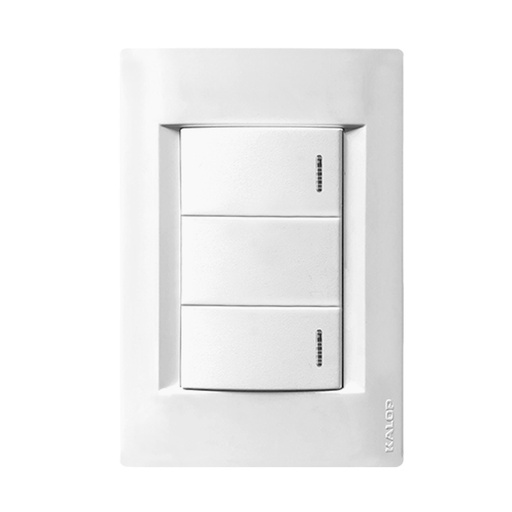 [KS40751] LLAVE ARMADA 2 PUNTOS TAPA CIVIL BLANCO - KALOP