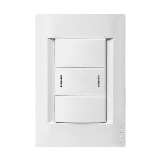 [KS40757] LLAVE ARMADA 1 PUNTO COMBINACION TAPA CIVIL BLANCO - KALOP