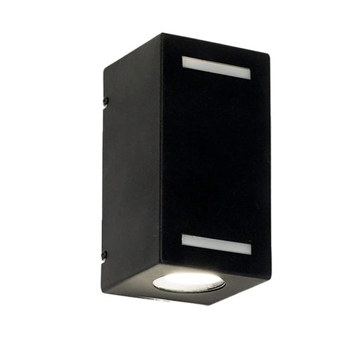 [SJ/4790-02] DIFUSOR BIDIRECCIONAL RECTANGULAR CON EFECTO 2 LUCES GU10 NEGRO - SAN JUSTO