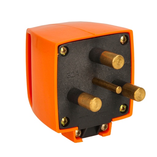 [KL48013] FICHA INDUSTRIAL NARANJA 3X32A CON TIERRA - KALOP