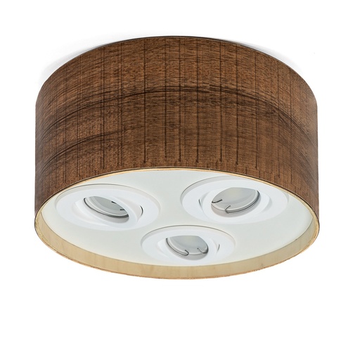 [TOK/2415-300-01] APLIQUE TECHO 300MM X3 DICRO COLOR WALNUT - TOKIO