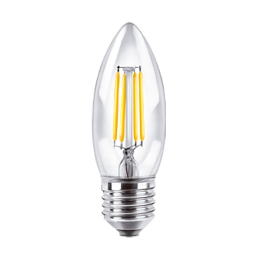 [BFC37-E27-4WW] VELA LED FILAMENTO E27 4W CALIDA - MACROLED